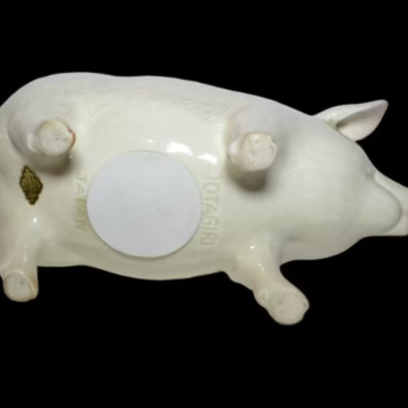 Vintage Otagiri Life Like Piggy Bank Cover On Bottom Coin Removal Home Decor - Picture 5 of 7